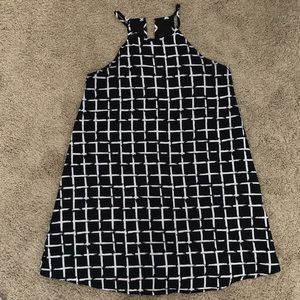 Forever 21 small black and white check mini dress